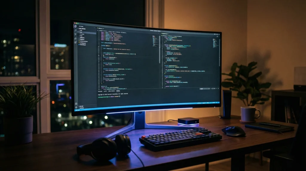 Developer shipping product features with AI-assisted coding
