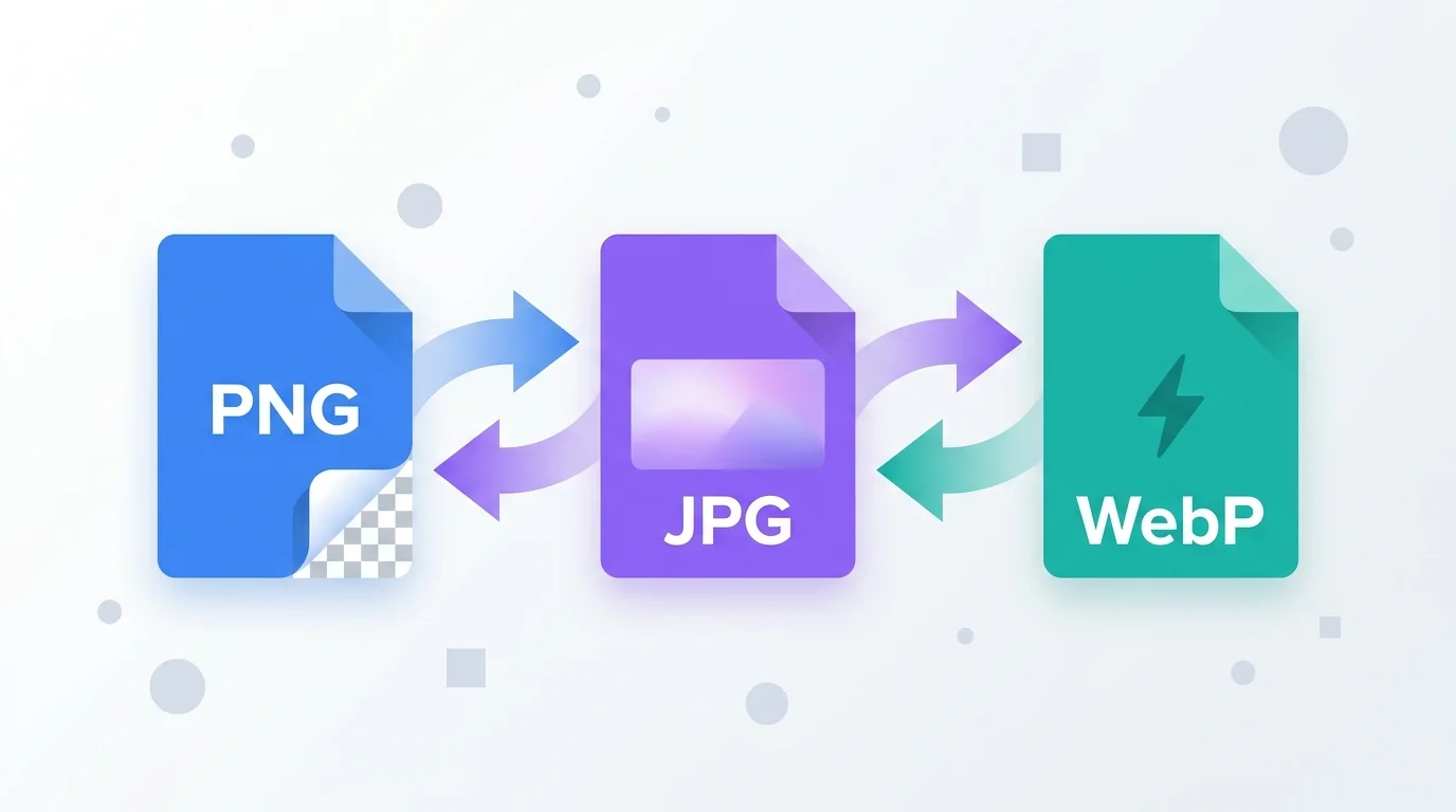 Free online image converter for PNG, JPG and WebP