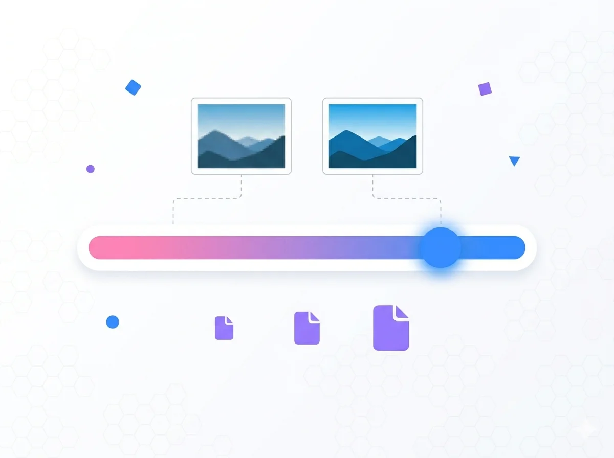 Image converter quality settings — balance file size and clarity