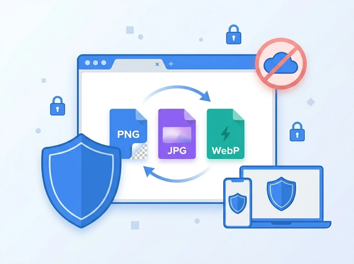 Private browser-based image converter with no file uploads